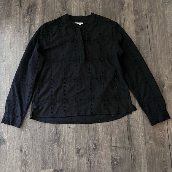 0039 ITALY Juliet Blouse - Black size Large - Picture 5 of 11